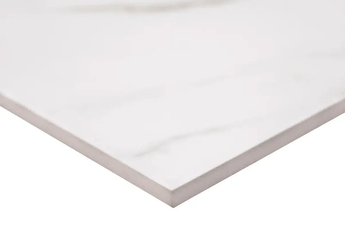 Kaya Calacatta Lucca 24" X 48" Polished Porcelain Marble Look Wall & Floor Tile
