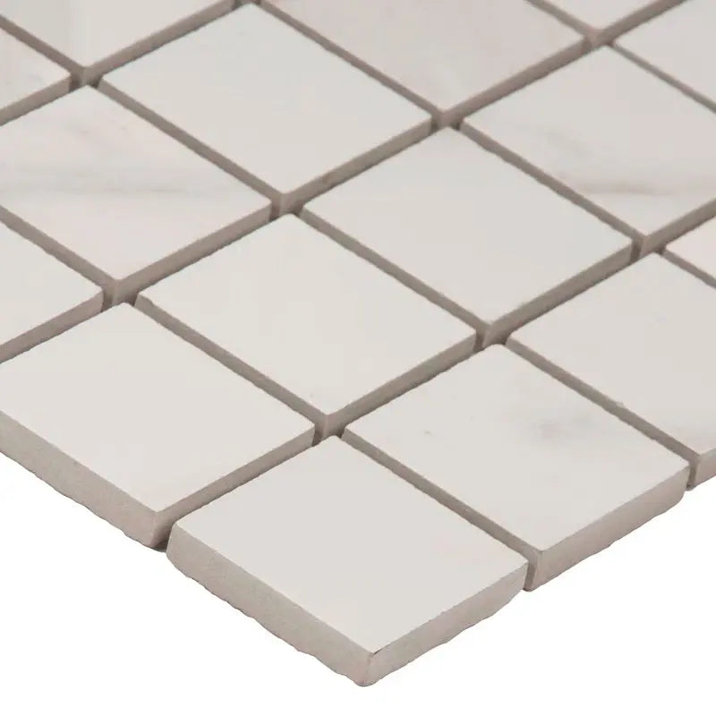 Pietra Calacatta 2" X 2" Porcelain Mosaic Tile