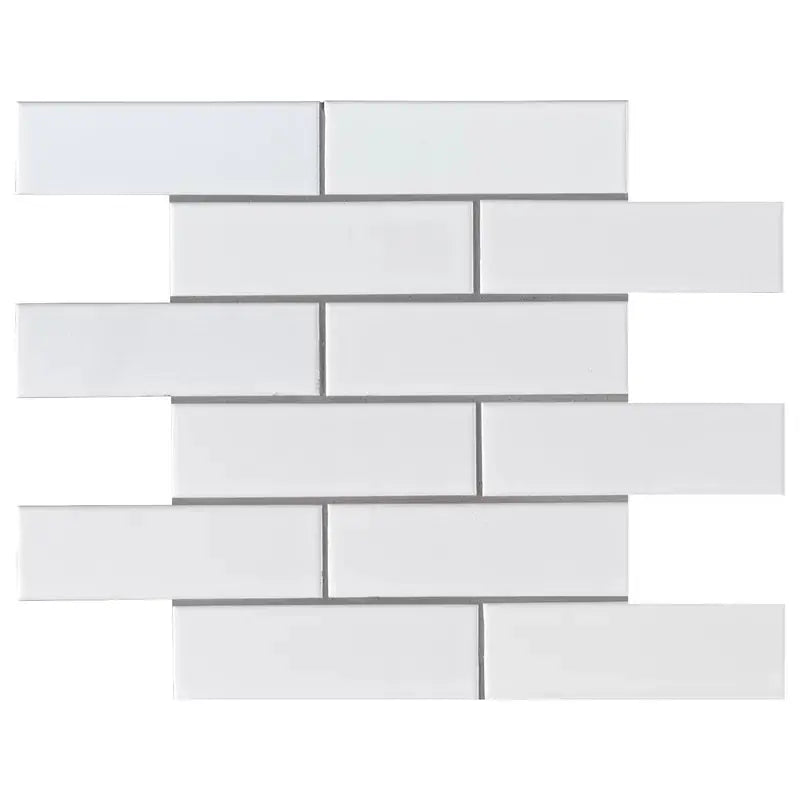 Retro Bianco Brick 2" X 6" Porcelain Mosaic Tile