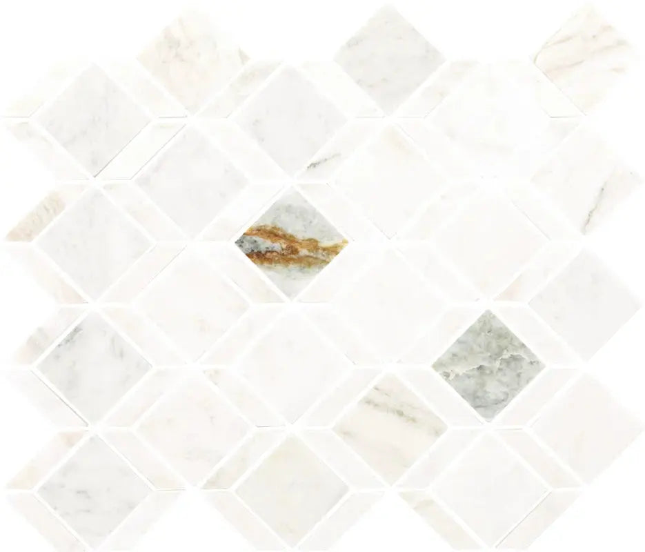 Raine 12" X 14" Natural Stone Grid Mosaic Wall Tile