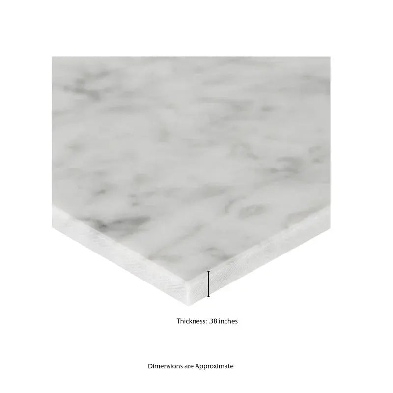 Carrara White 12"X12" Polished Marble Field Tile