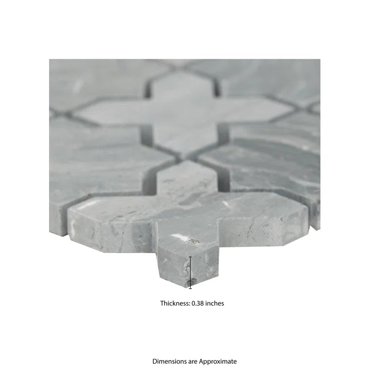 Montague 11.81" X 11.81" Marble Mosaic Sheet Wall & Floor Tile
