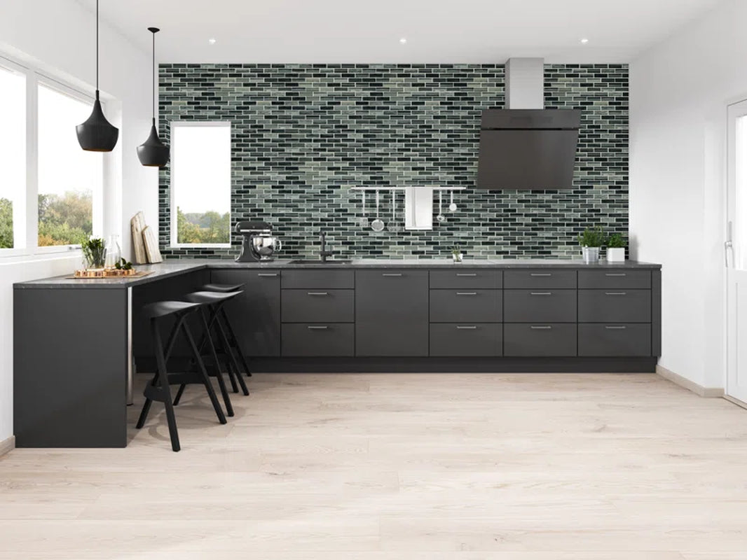 Ombre 2" X 6" Glass Mosaic Wall Tile