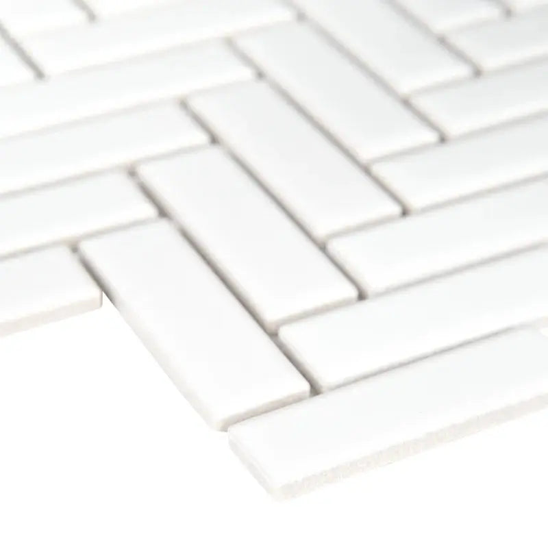 Domino 1" X 3" Porcelain Herringbone Mosaic Wall & Floor Tile
