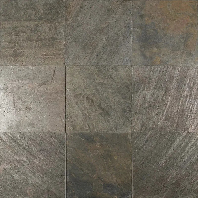 Ostrich Gray 12" X 12" Quartzite Wall & Floor Tile