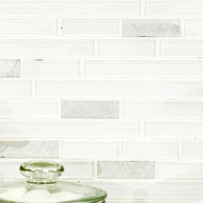 Lucid Sky Metal/Glass Mosaic Sheet Wall Tile