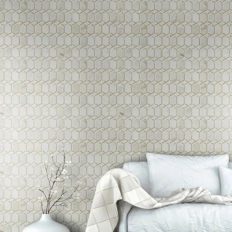 Luxor Royal 12.2" X 11.61" Grid Mosaic Wall & Floor Tile