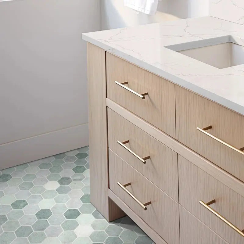 Icelandic 2" X 2" Marble Honeycomb Mosaic Wall & Floor Tile