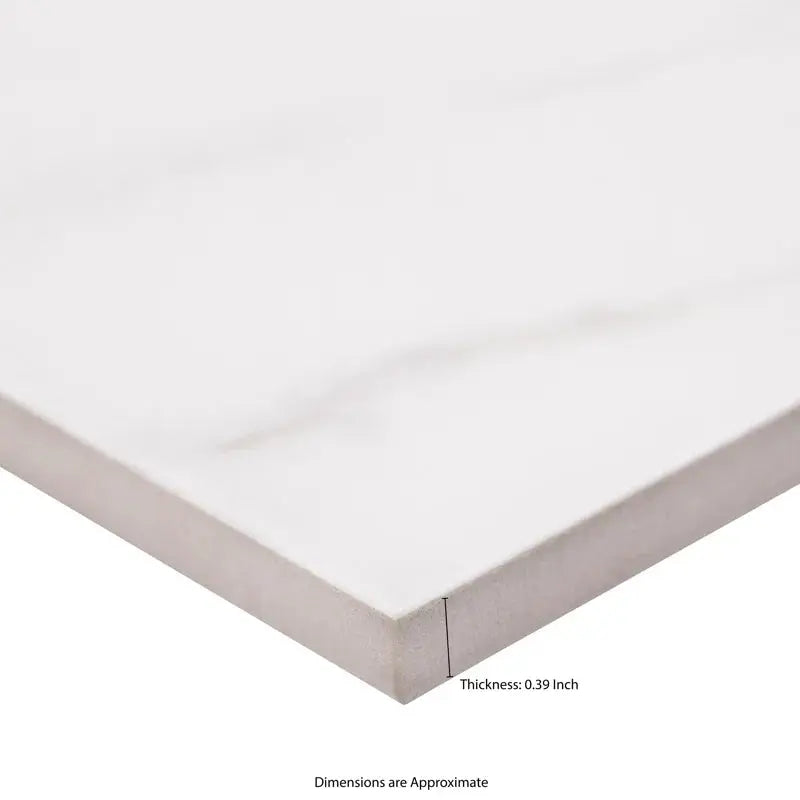 Kaya Calacatta Lucca 24" X 48" Polished Porcelain Marble Look Wall & Floor Tile
