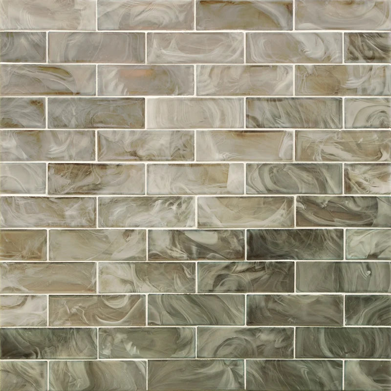 Opalaina 2" X 6" Glass Mosaic Subway Tile
