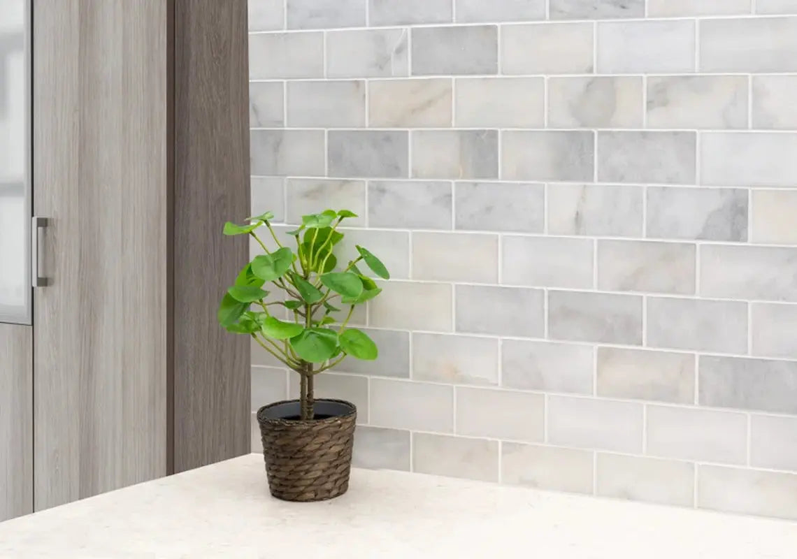 Greecian White 3" X 6" Polished Marble Subway Tile