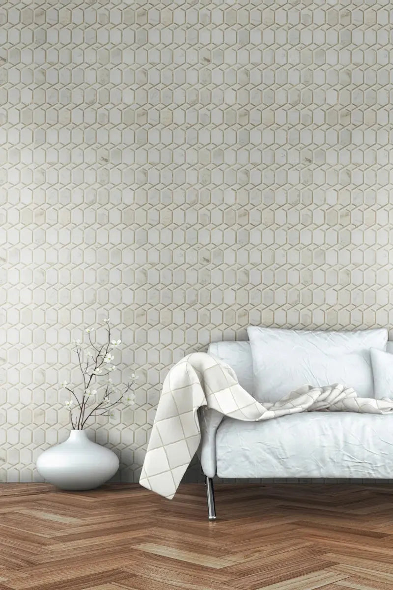 Luxor Royal 12.2" X 11.61" Grid Mosaic Wall & Floor Tile