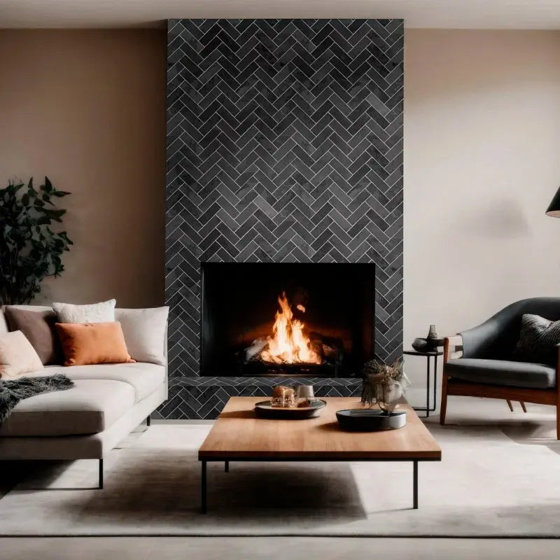 Montauk 4" X 12" Gauged Slate Subway Floor and Wall Tile