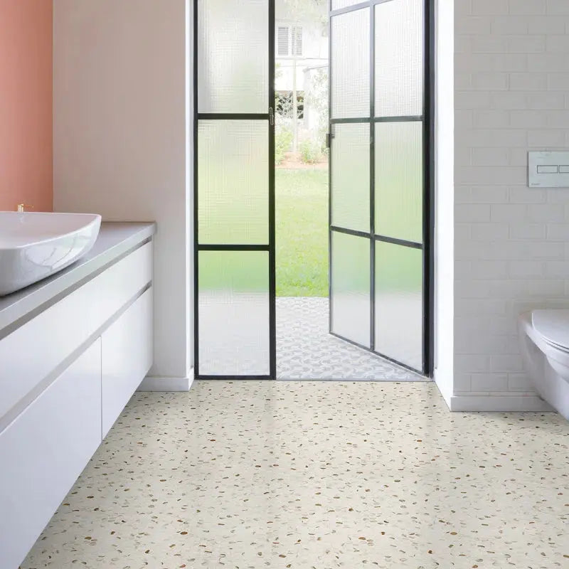 Calacatta Gold Matte round 10.49" X 11.81" Matte Porcelain Mosaic Tile