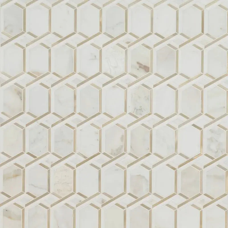 Luxor Royal 12.2" X 11.61" Grid Mosaic Wall & Floor Tile