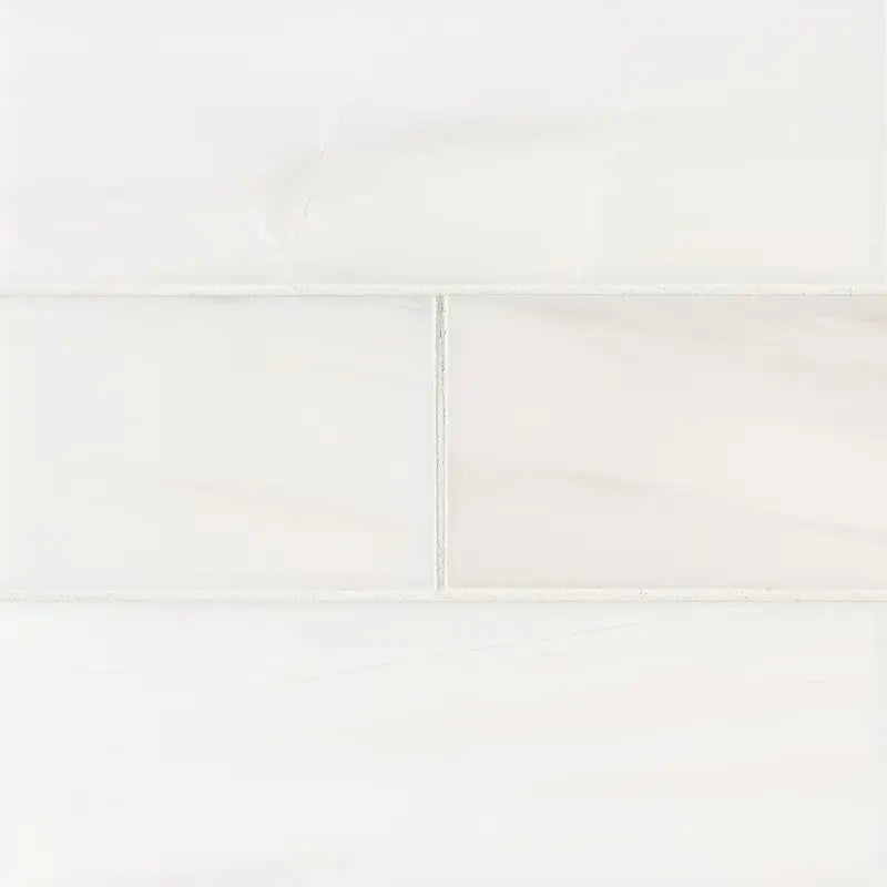 Bianco Dolomite 3" X 6" Marble Subway Wall & Floor Tile