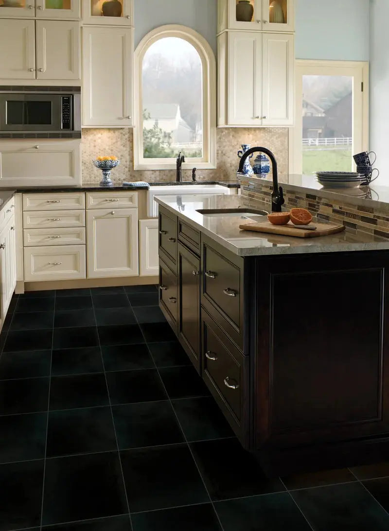 Premium 12" X 12" Granite Field Tile in Black