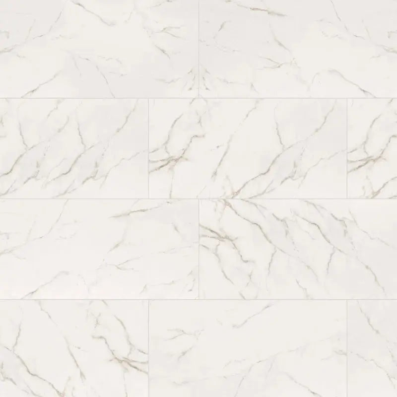 Kaya Calacatta Lucca 24" X 48" Polished Porcelain Marble Look Wall & Floor Tile