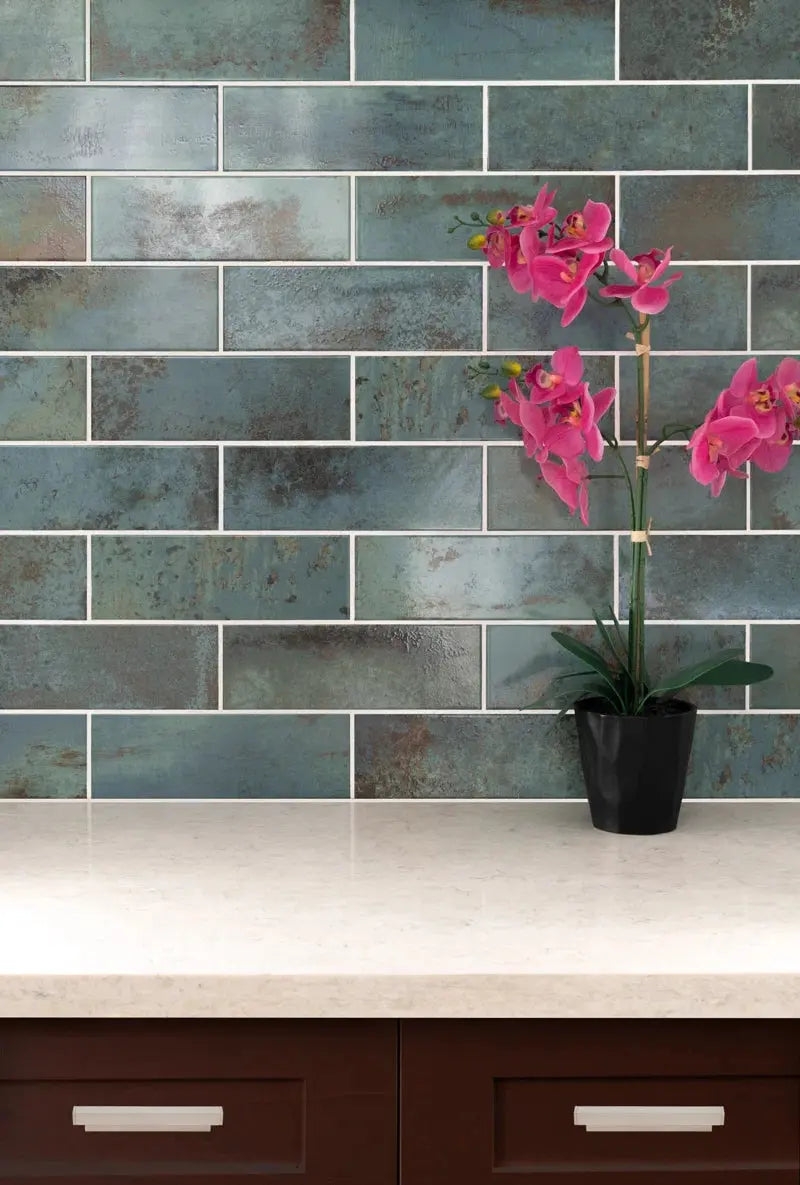 Marza 4" X 12" Glossy Ceramic Subway Wall Tile