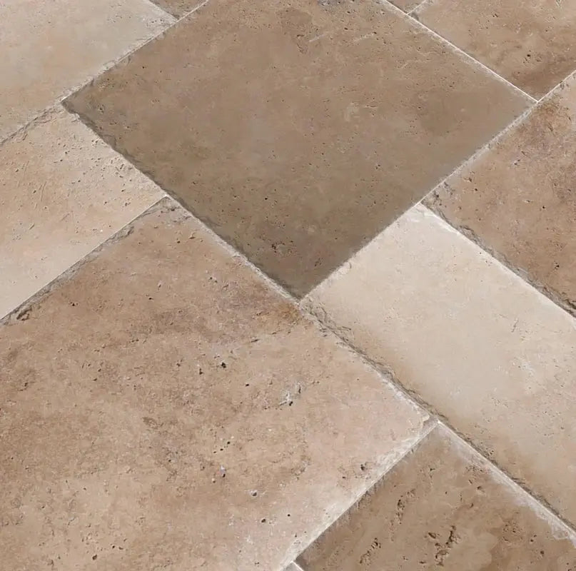 Tuscany Beige Pattern Honed-Unfilled-Chipped Travertine Floor and Wall Tile (16 Sq Ft)
