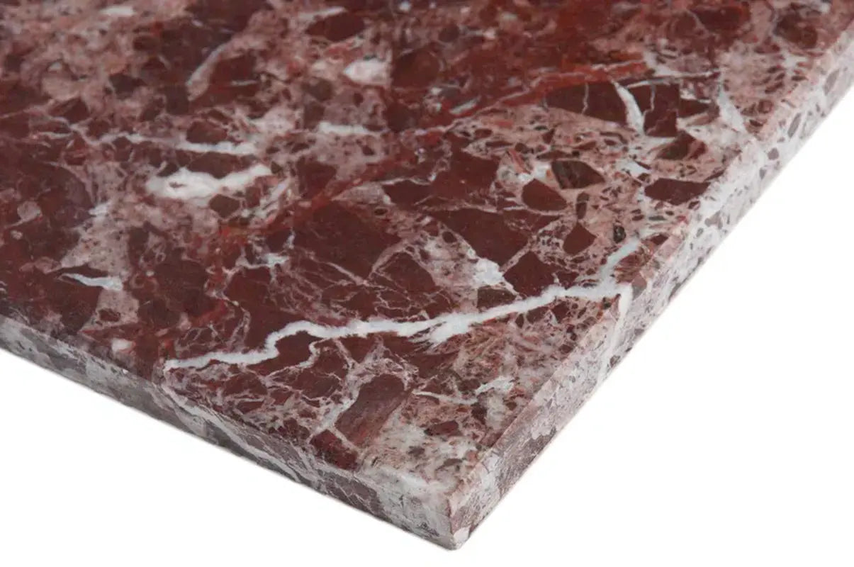 Rosso Levanto 12" X 12" Marble Stone Look Wall & Floor Tile