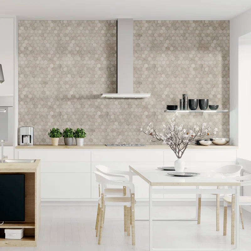 Honey Comb Hexagon 2" X 2" Marble Mosaic Tile