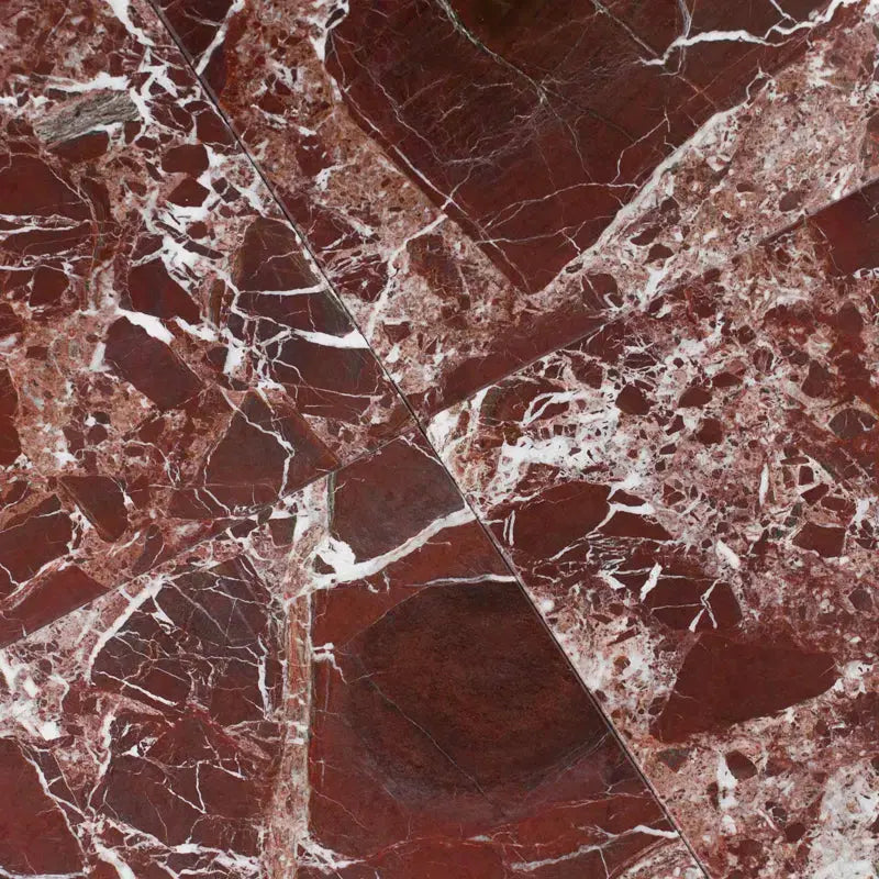 Rosso Levanto 12" X 12" Marble Stone Look Wall & Floor Tile