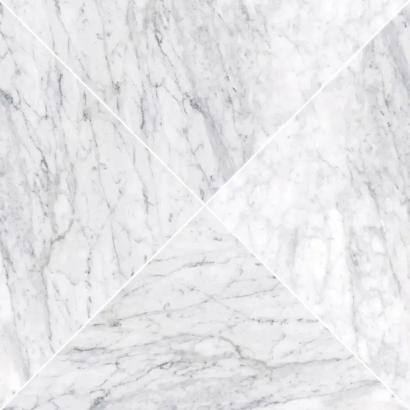 Carrara 18" X 18" Marble Marble Look Wall & Floor Tile