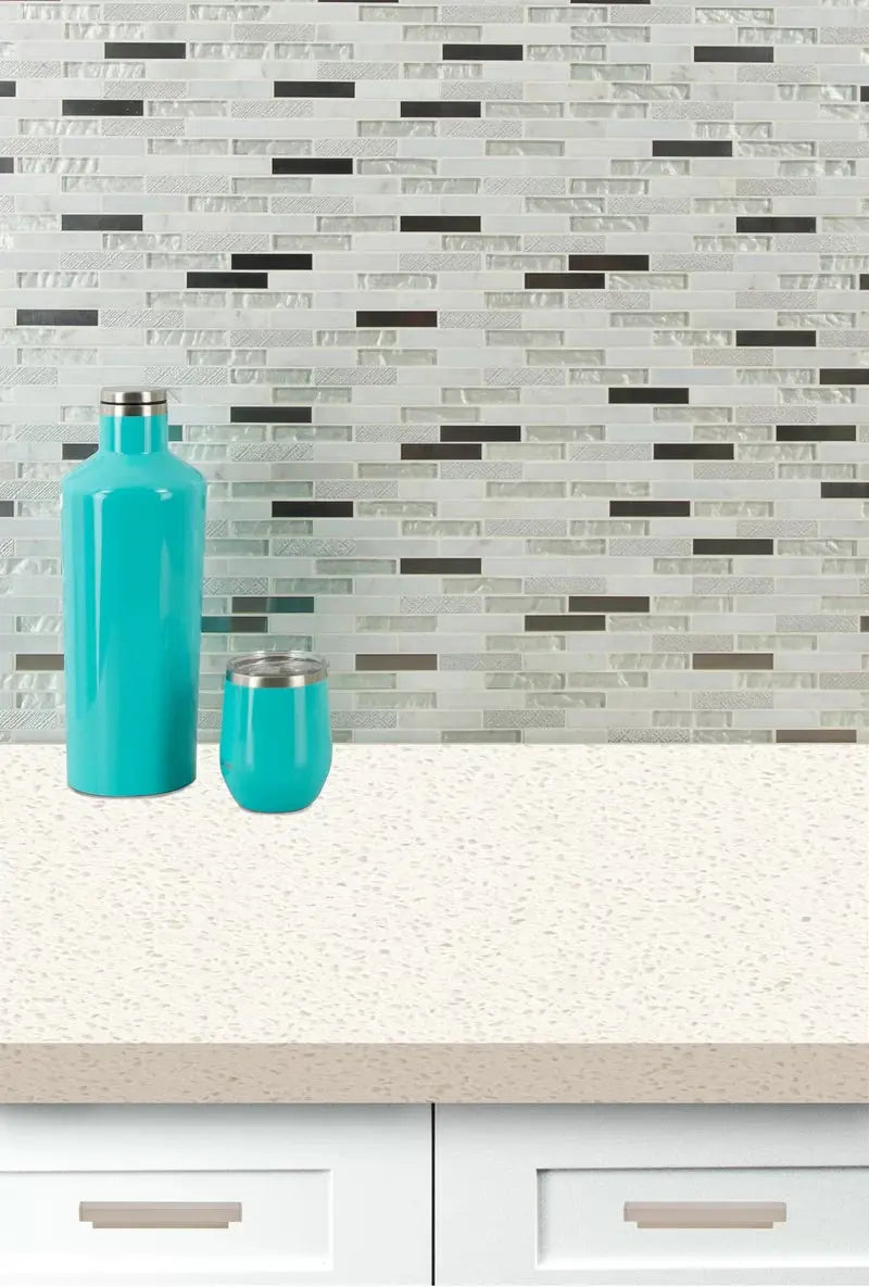 Ocean Crest Brick Pattern 1" X 3" Natural Stone Mosaic Tile