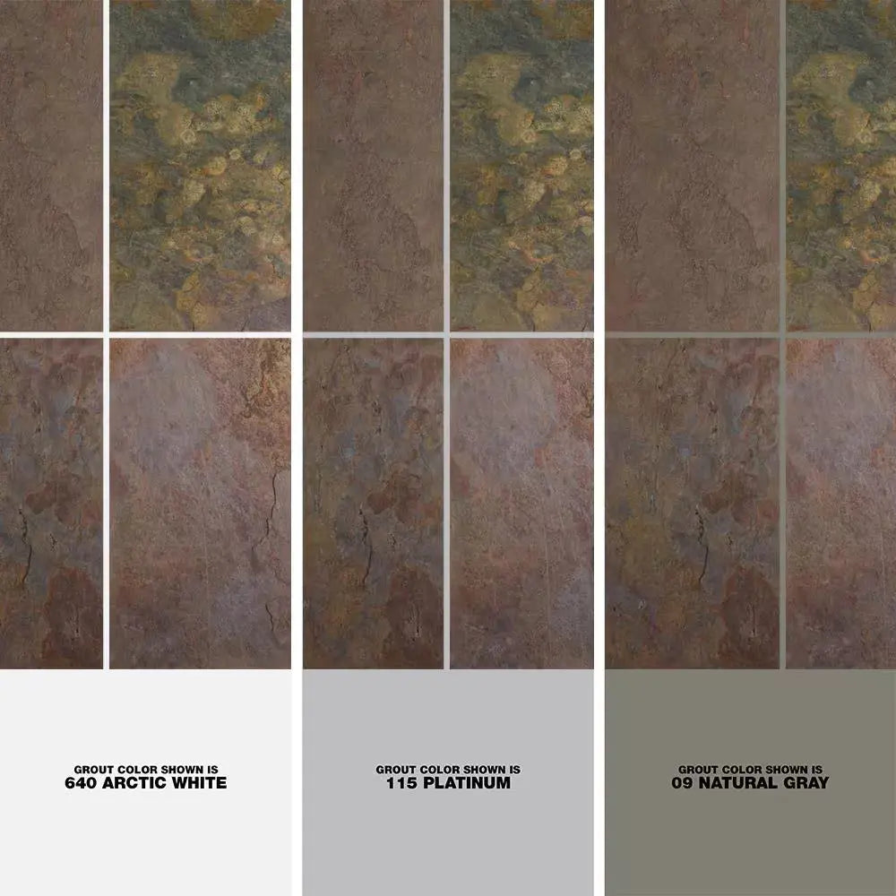 Peacock 12 In. X 24 In. Textured Slate Floor and Wall Tile (10 Sq. Ft./Case)