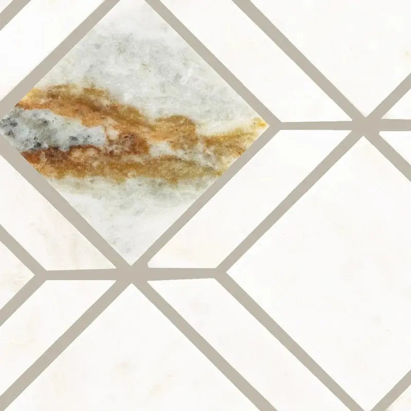 Raine 12" X 14" Natural Stone Grid Mosaic Wall Tile