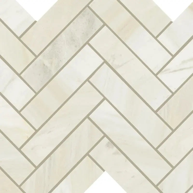 Raine 12" X 12" Natural Stone Chevron Wall Tile