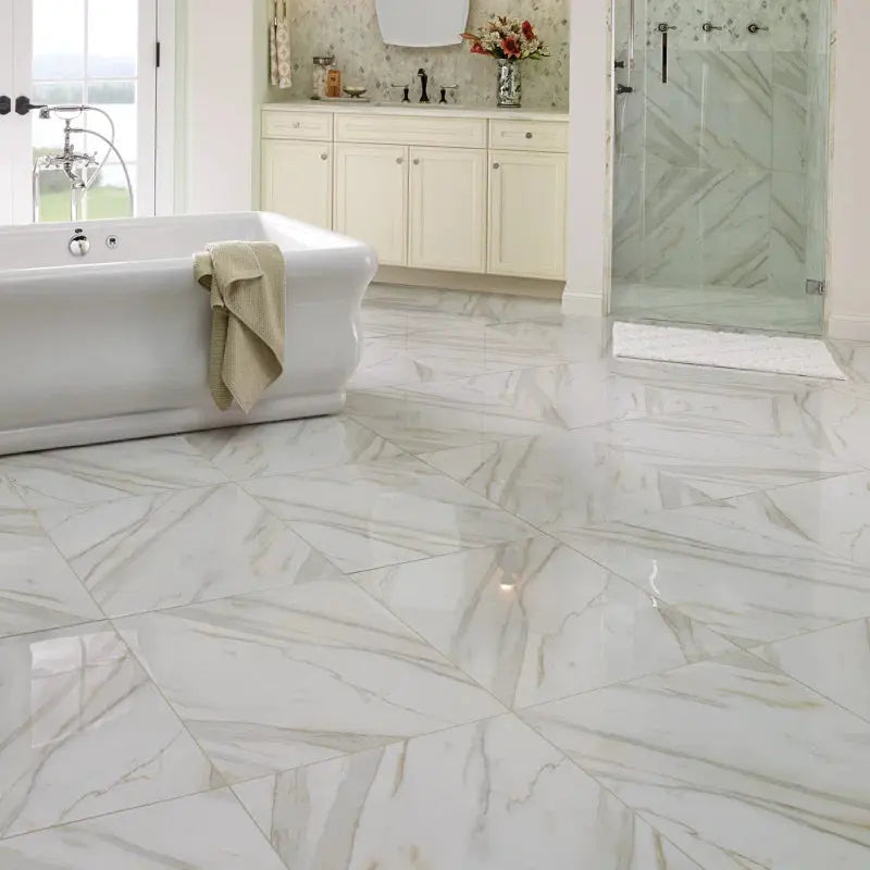 Pietra Calacatta 24" X 24" Porcelain Field Tile
