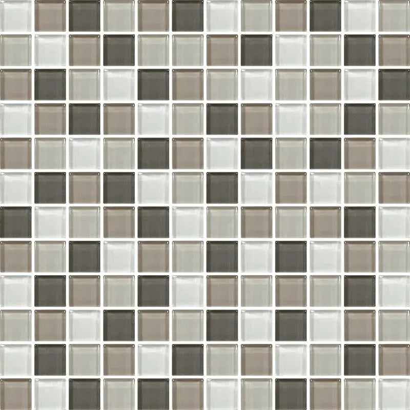 Color Wave 1" X 1" Glass Mosaic Tile in Soft Cashmere
