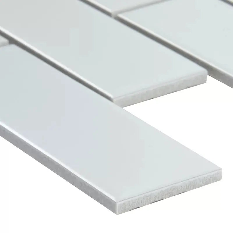 Retro Bianco Brick 2" X 6" Porcelain Mosaic Tile