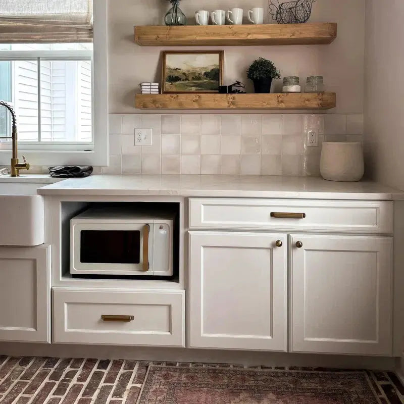 Artisanbrik 10.5" X 28" Textured Clay Brick Mesh-Mounted Mosaic Floor & Wall Tile