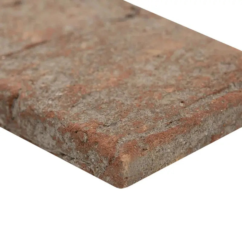Artisanbrik 10.5" X 28" Textured Clay Brick Mesh-Mounted Mosaic Floor & Wall Tile