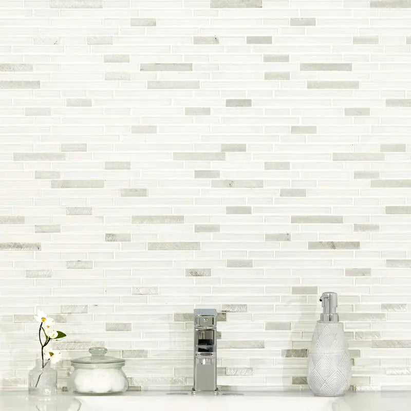 Lucid Sky Metal/Glass Mosaic Sheet Wall Tile