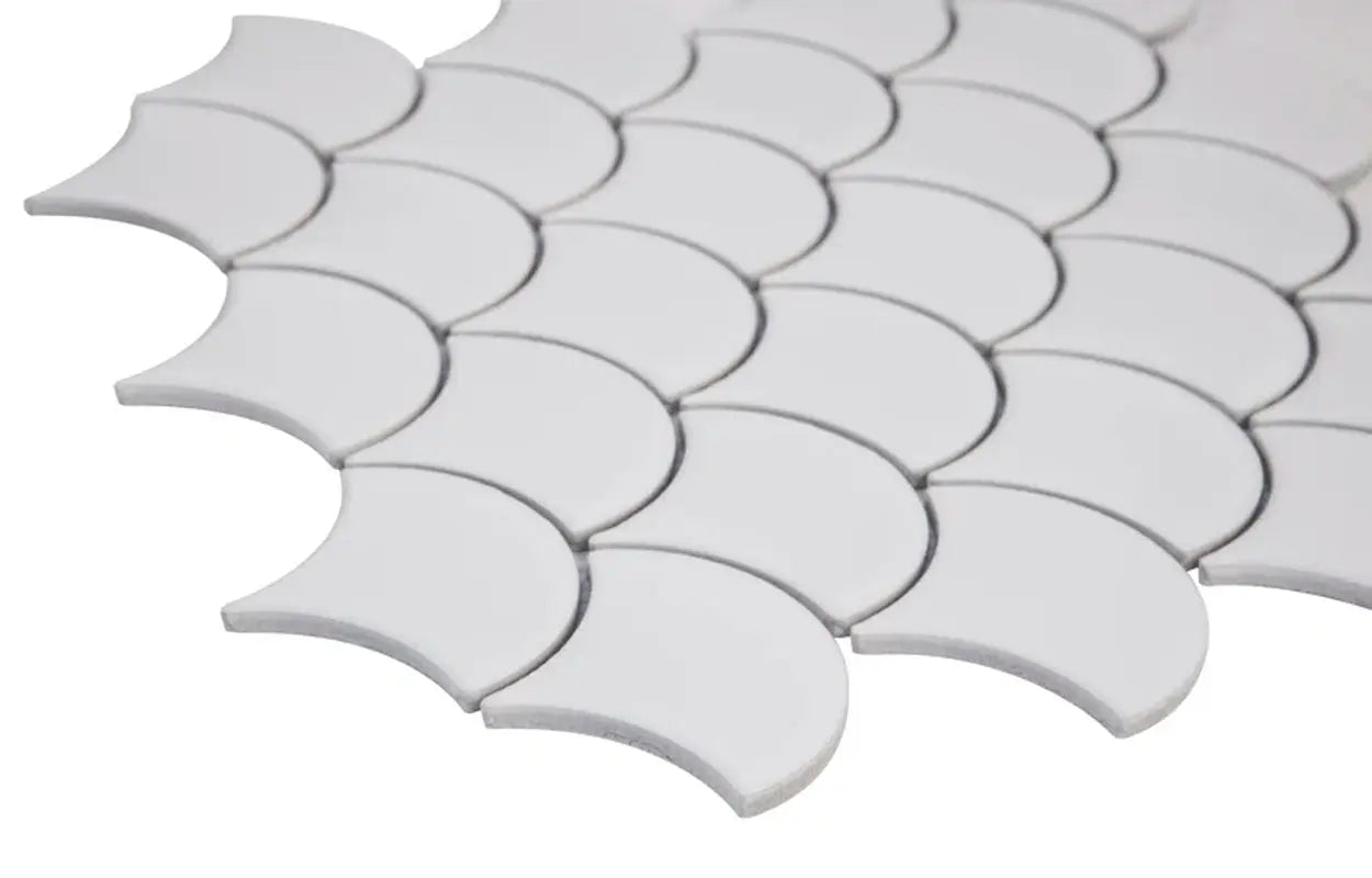 Domino White 9.96 X 13.11 Porcelain Mosaic Tile