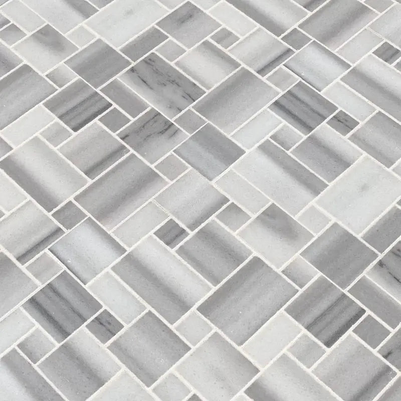 Bergamo Magic Random Sized Marble Mosaic Tile