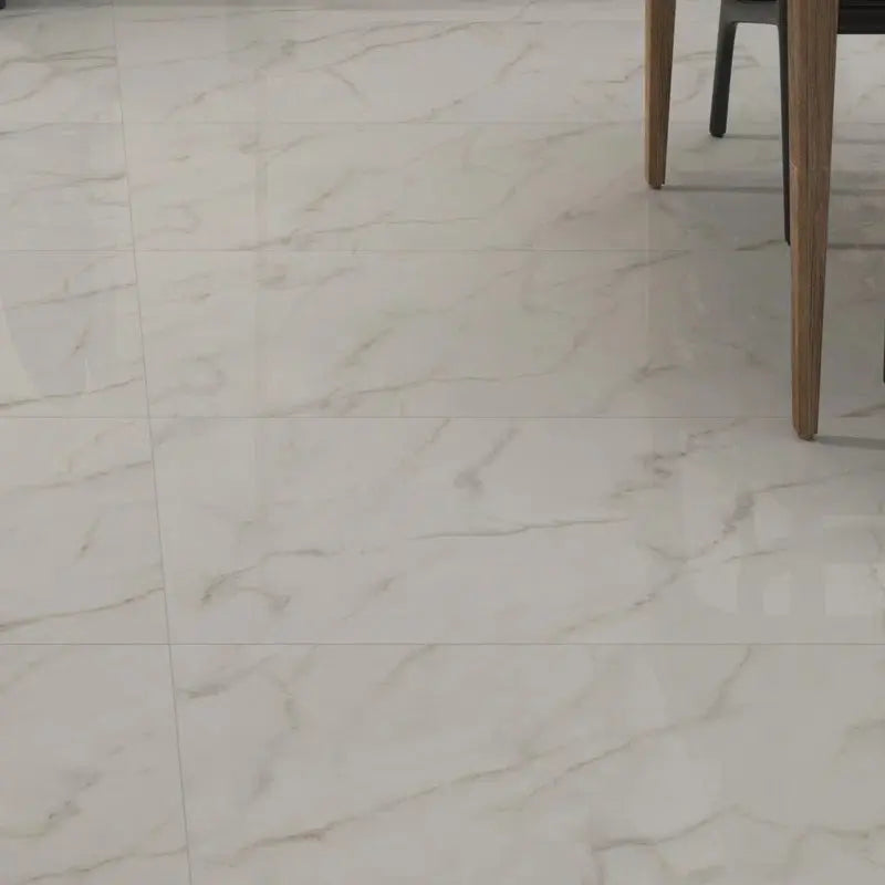 Kaya Calacatta Lucca 24" X 48" Polished Porcelain Marble Look Wall & Floor Tile