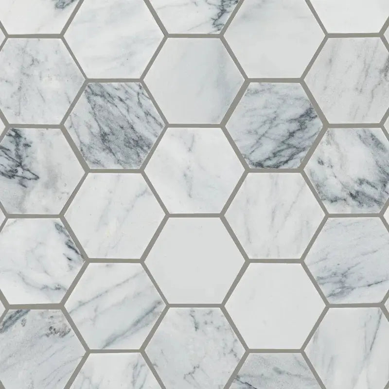 Raine 13" X 13" Natural Stone Honey Comb Mosaic Wall Tile