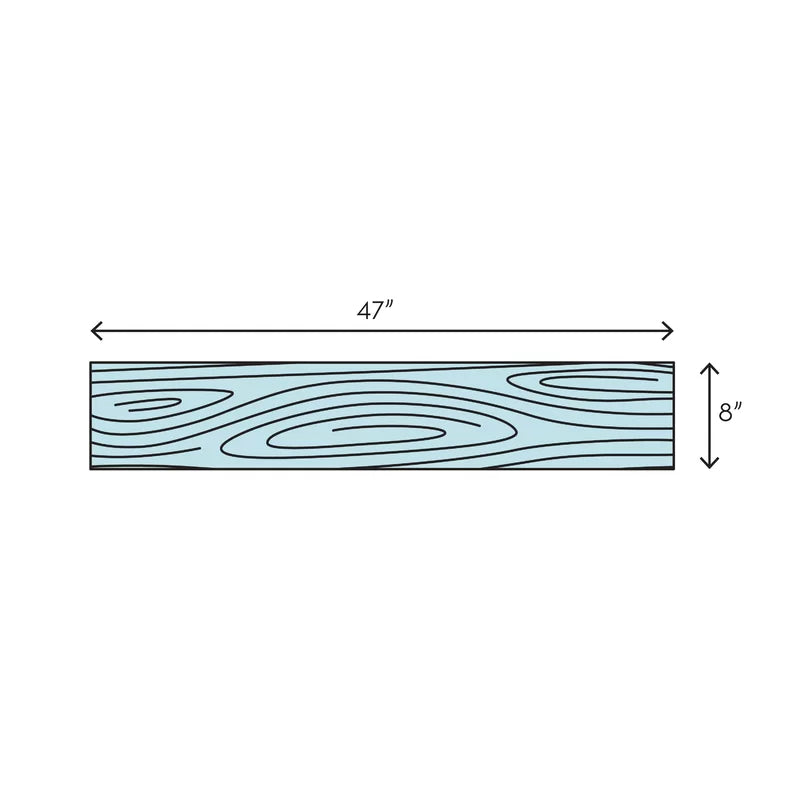 Caldera 8" X 47" Matte Porcelain Wood Look Floor & Wall Tile