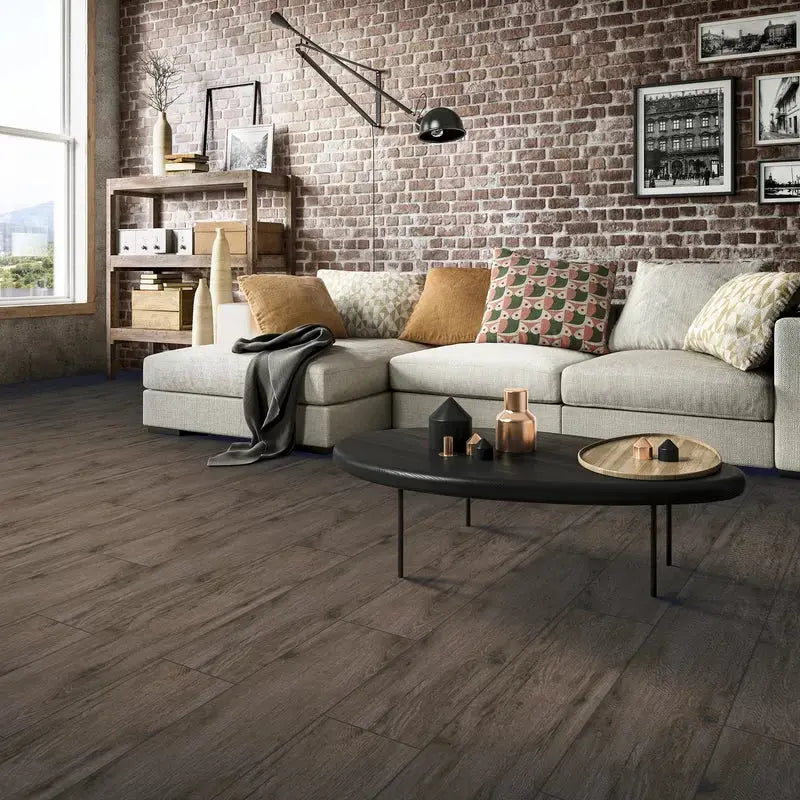 Celeste 8" X 40" Matte Ceramic Wood Look Floor & Wall Tile