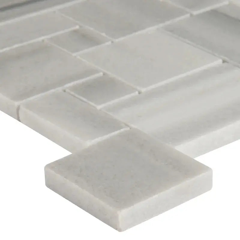 Bergamo Magic Random Sized Marble Mosaic Tile