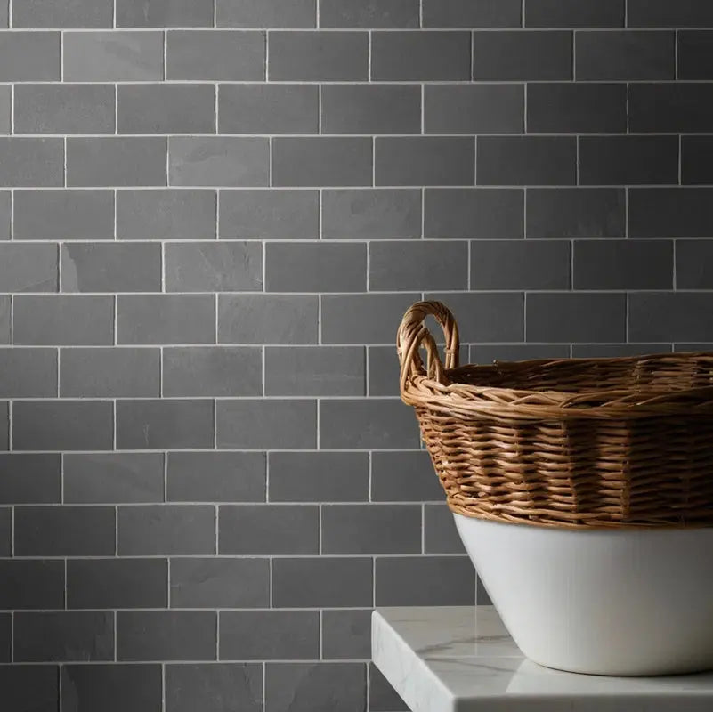 Montauk 3" X 6" Slate Subway Wall & Floor Tile