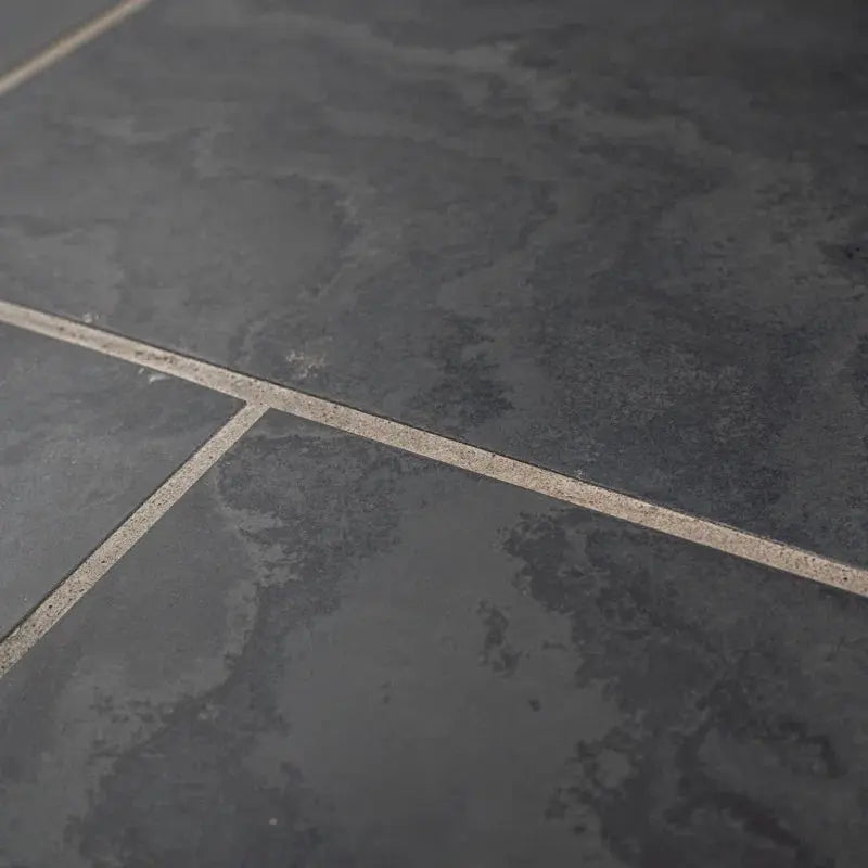 Montauk Black Honed 12" X 12" Slate Floor and Wall Tile