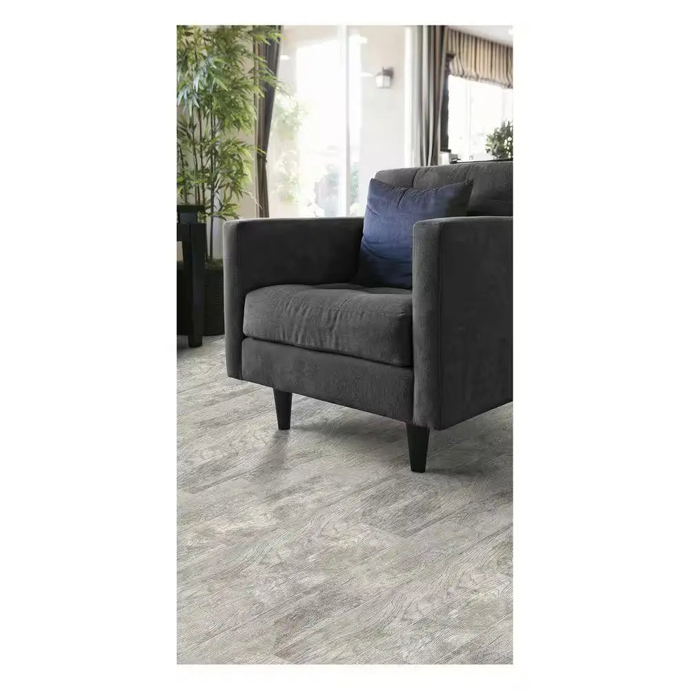 Montagna Dapple Gray 6 In. X 24 In. Glazed Porcelain Floor and Wall Tile (0.968 Sq. Ft./Each)