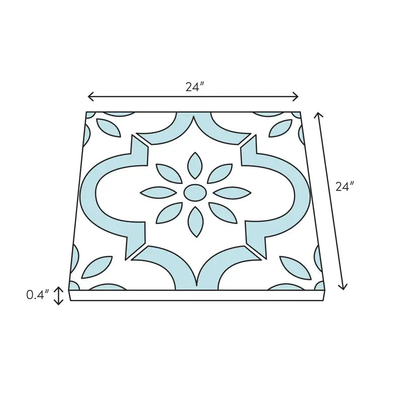 Haut Monde 24" X 24" Porcelain Concrete Look Floor Use Tile