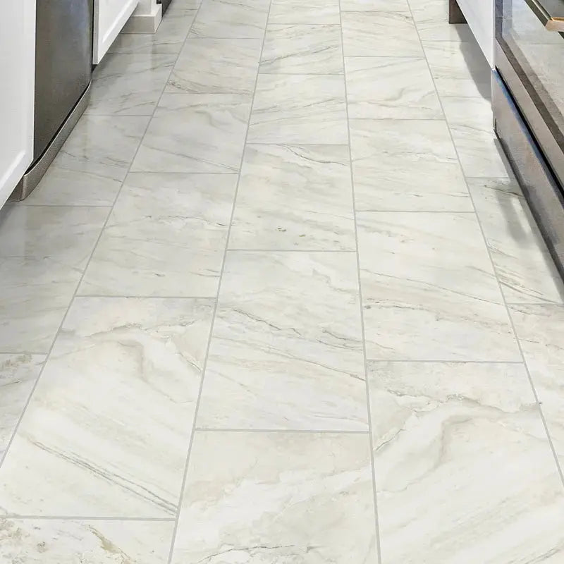 Famed 12" X 24" Porcelain Marble Look Wall & Floor Tile